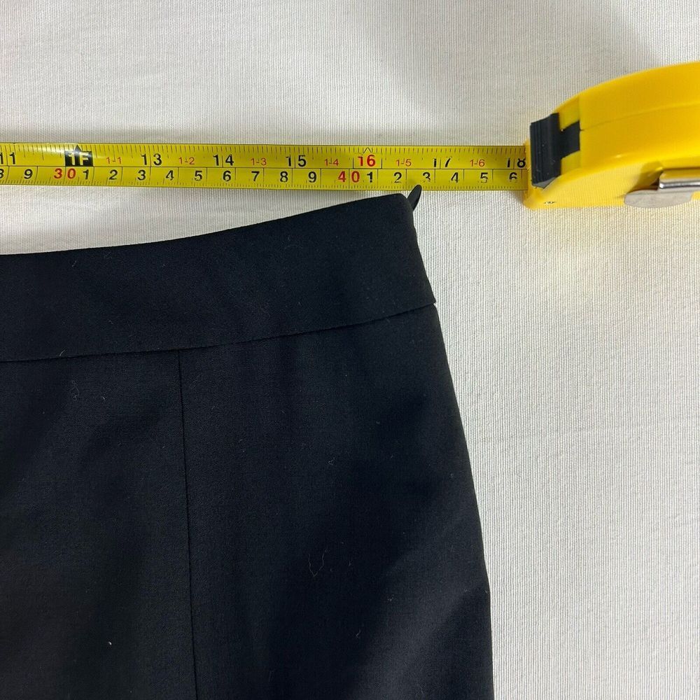 LAFAYETTE 148 New York $298 Black‎ Virgin Wool Classic Pencil Skirt Size 12 EUC - Picture 6 of 12